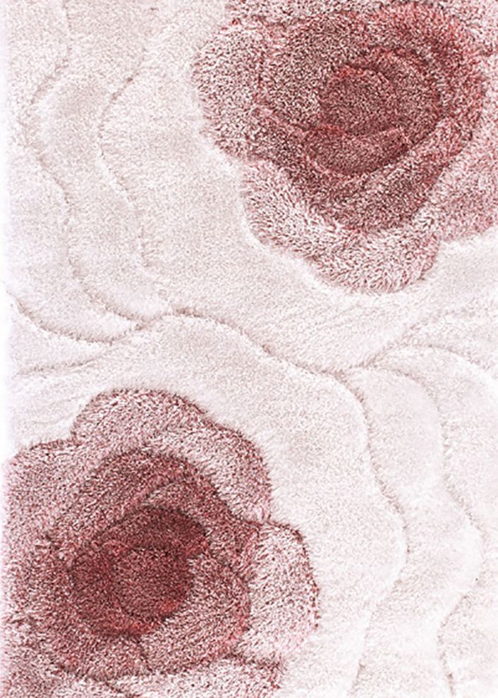 Pink/beige contemporary style 6x8 area rug by Istikbal