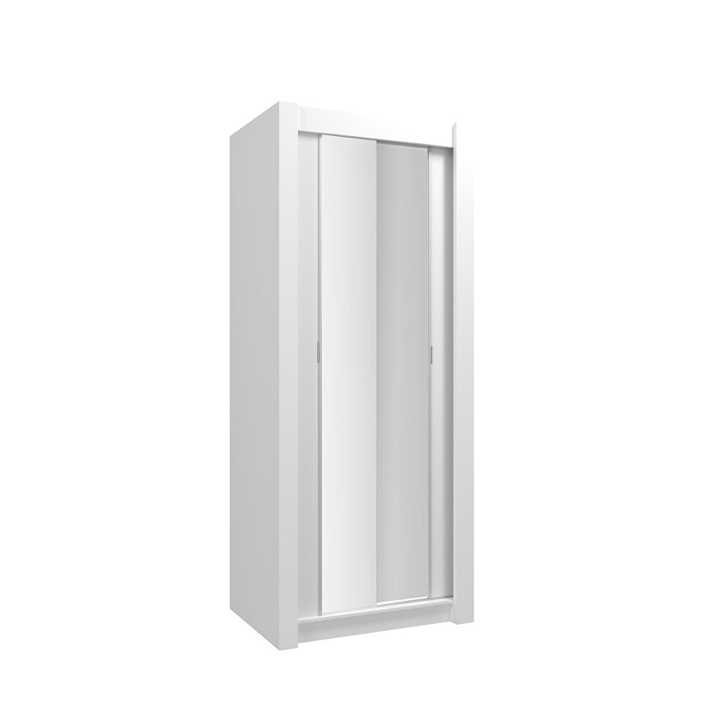 36-inch stylish wardrobe / closet in white by Skyler Design