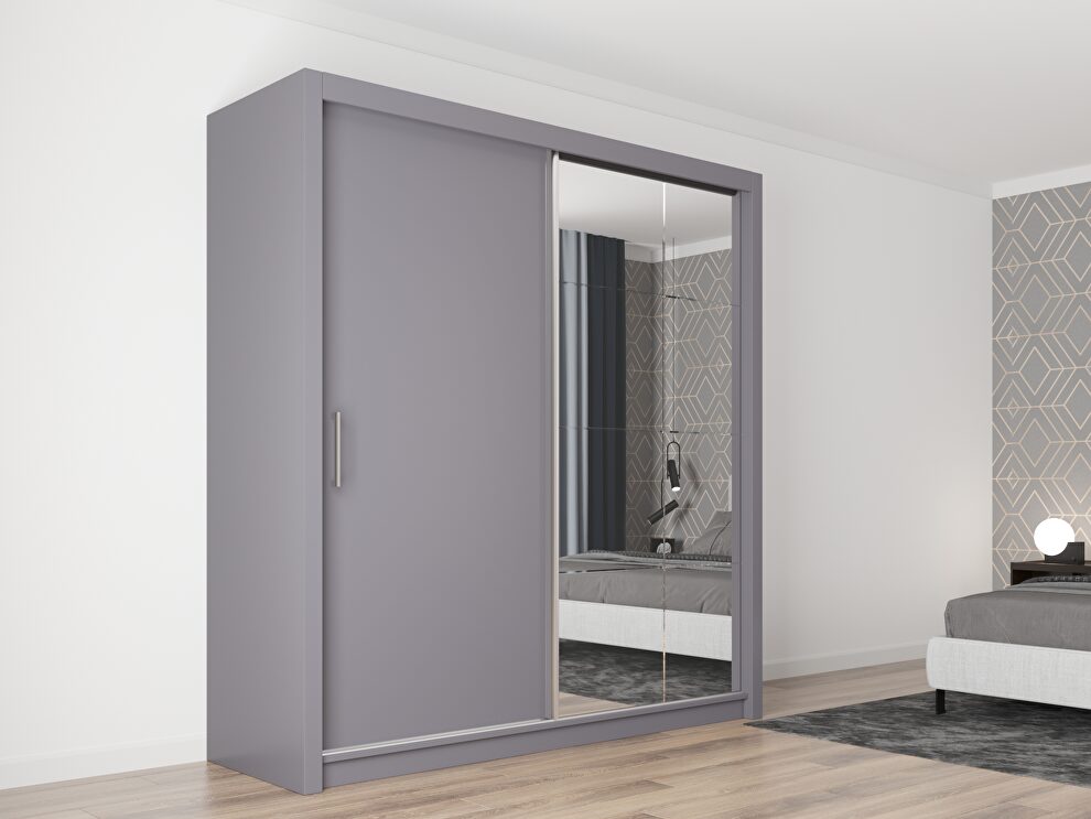 Bedroom 59-inch wardrobe/closet w/ sliding doors by Skyler Design