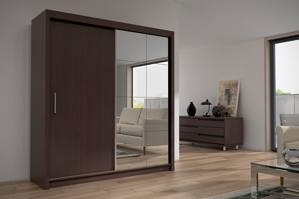 Bedroom 79-inch wardrobe/closet w/ sliding doors by Skyler Design