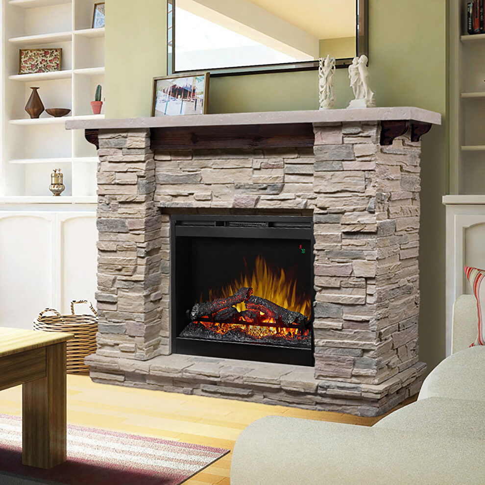 Dimplex mantel electric fireplace by Smart