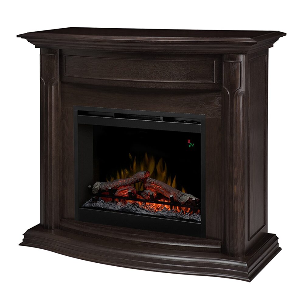Dimplex mantel electric fireplace with logs by Smart