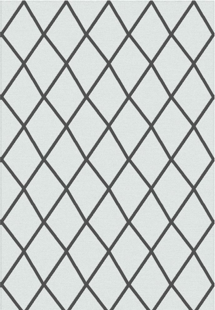 Gray modern style 6x8 feet area rug by Istikbal
