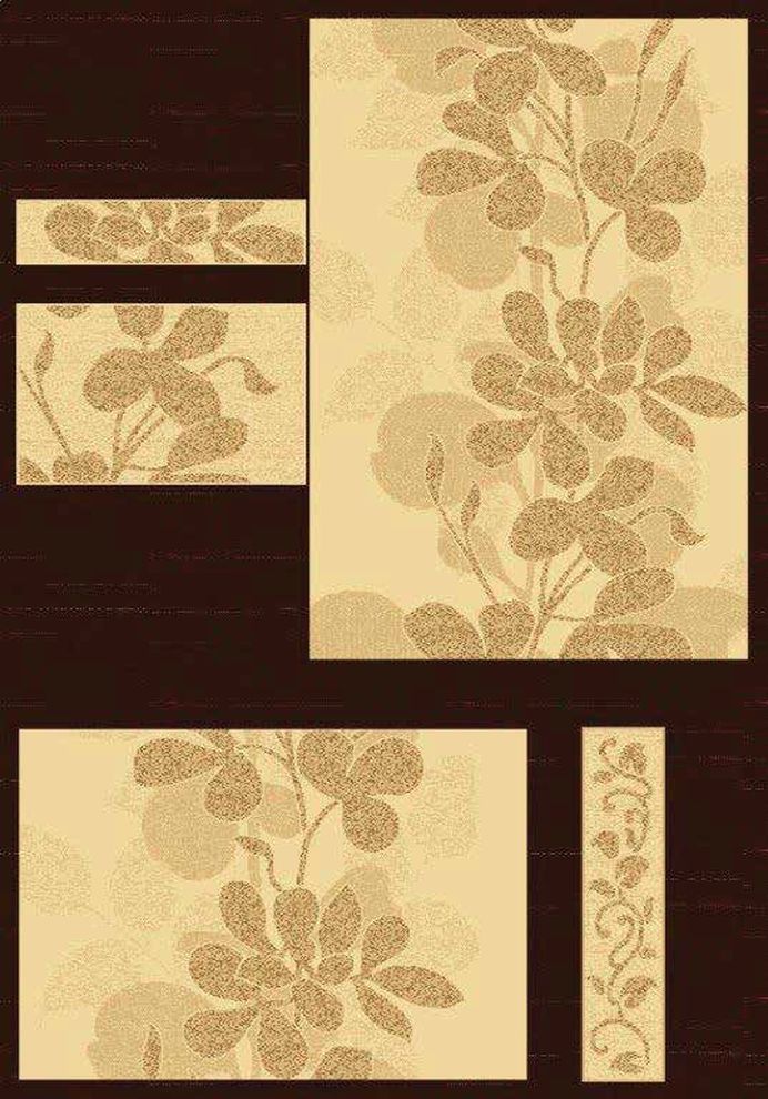 Brown stylish affordable 8x11 feet area rug by Istikbal