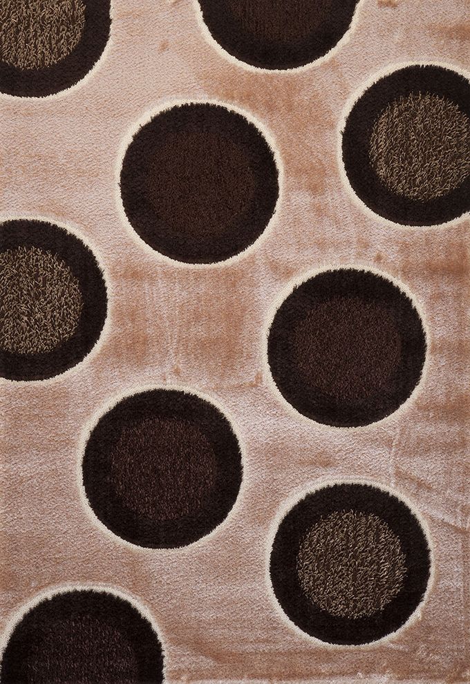 Cream contemporary style 6x8 feet area rug by Istikbal