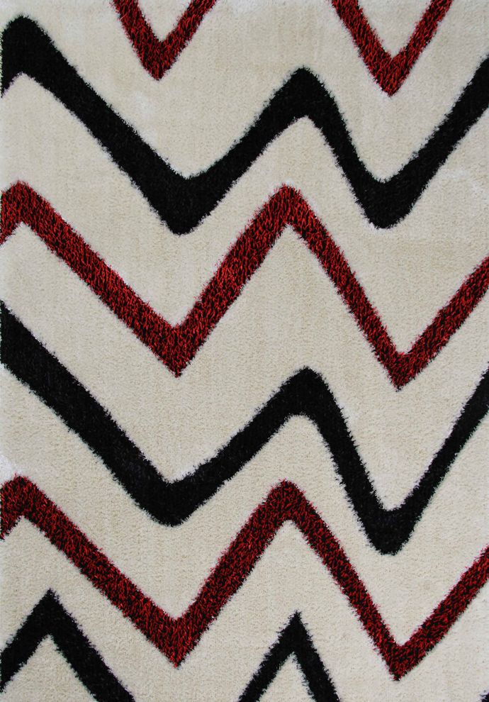 Cream contemporary style 6x8 area rug by Istikbal