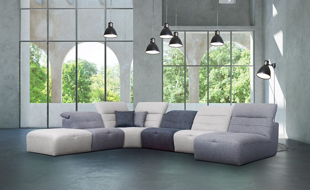 Stylish contemporary modular sectional sofa by Stella