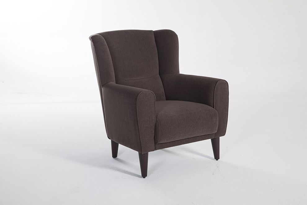 Haki brown casual style accent chair by Istikbal