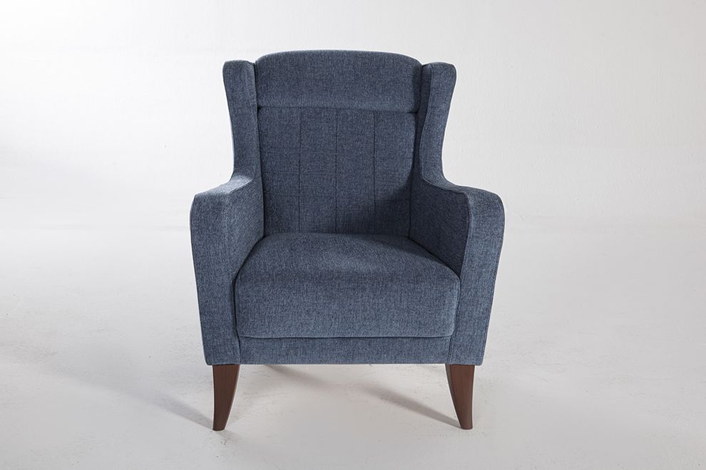 Basic blue accent chair in modern style by Istikbal