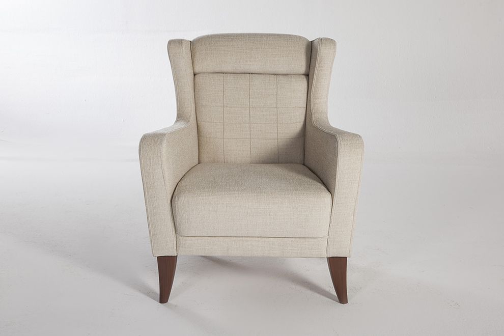 Basic cream accent chair in modern style by Istikbal