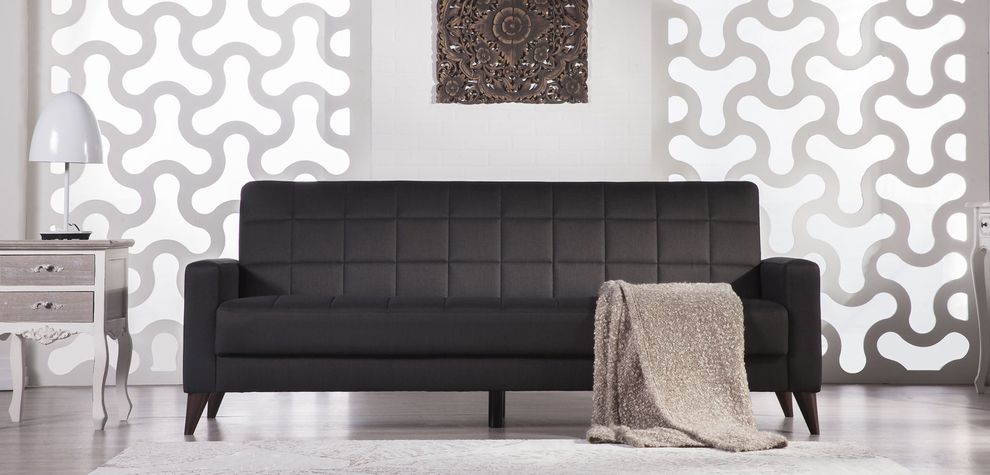 Diego dark gray fabric modern sofa bed by Istikbal