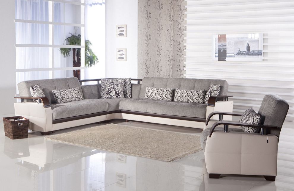 Modern sleeper sofa sectional/chair set by Istikbal