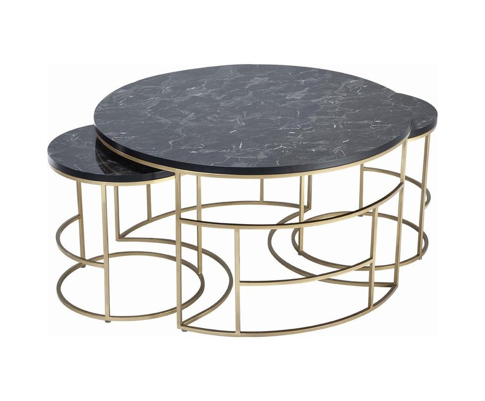 Round nesting table set by Istikbal