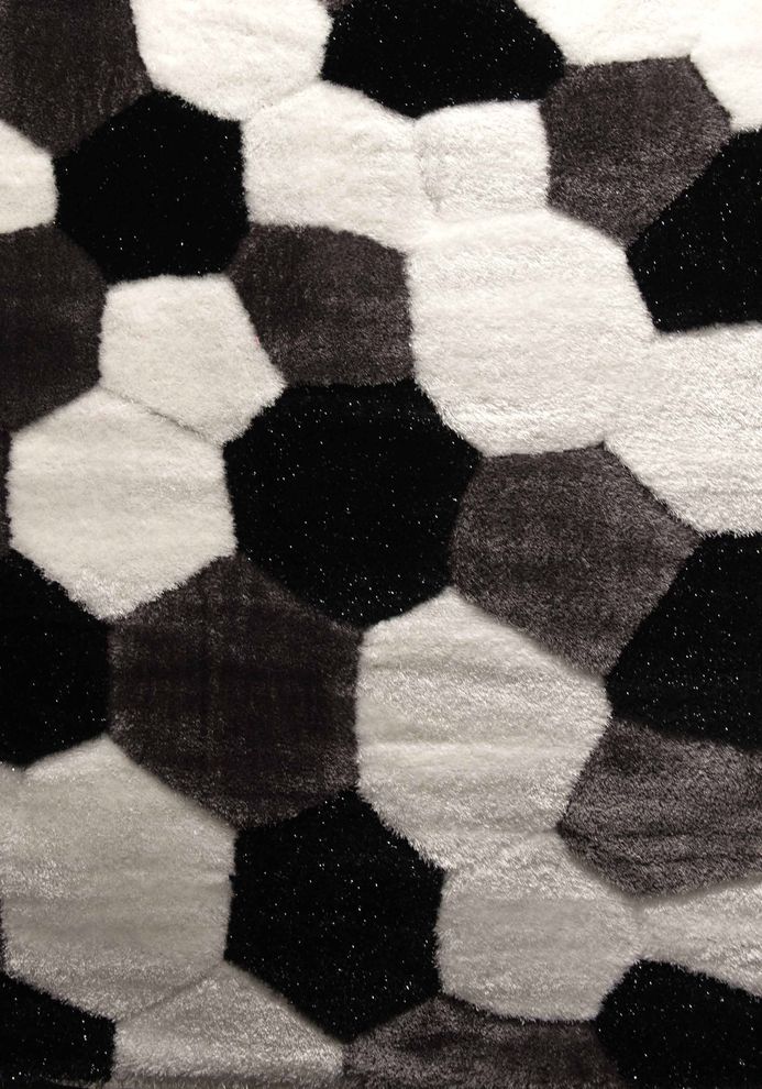 Gray ecru quality 6x8 feet area rug by Istikbal