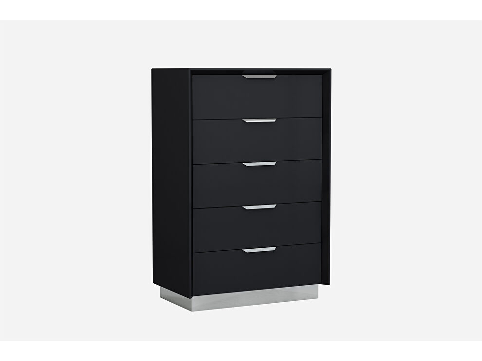 Navi chest of drawers black by Whiteline 