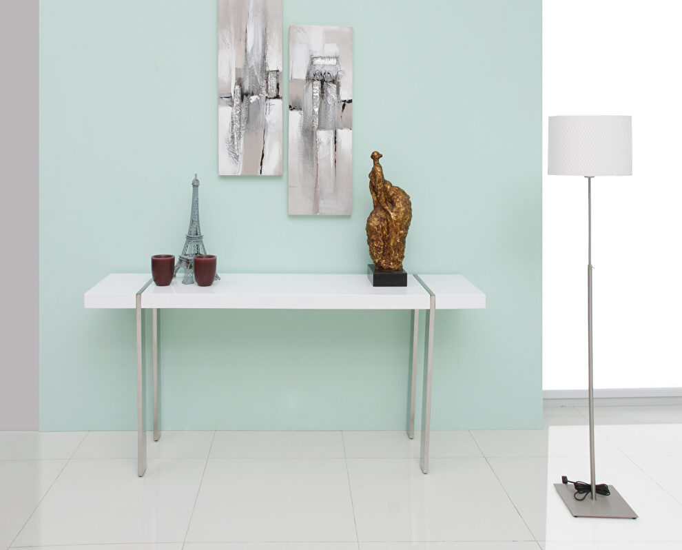 Struttura console high gloss white polished by Whiteline 