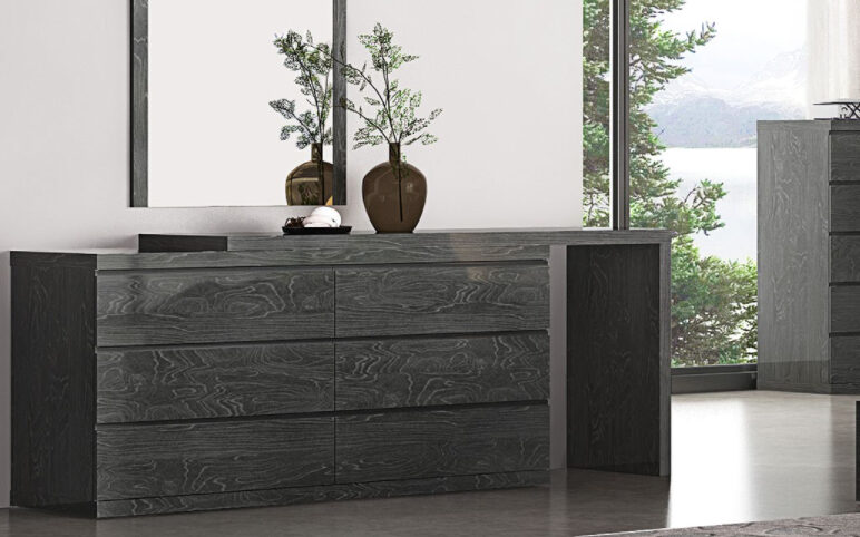 Anna/eddy single and double dresser extension gray by Whiteline 