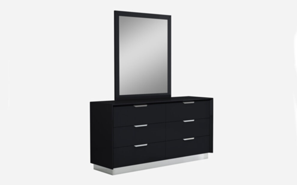 Navi dresser double high gloss black by Whiteline 