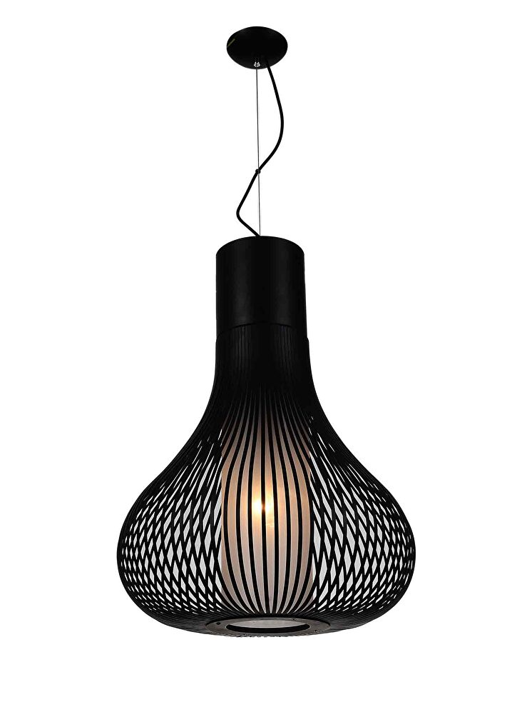 Pendant lamp carbon steel black by Whiteline 