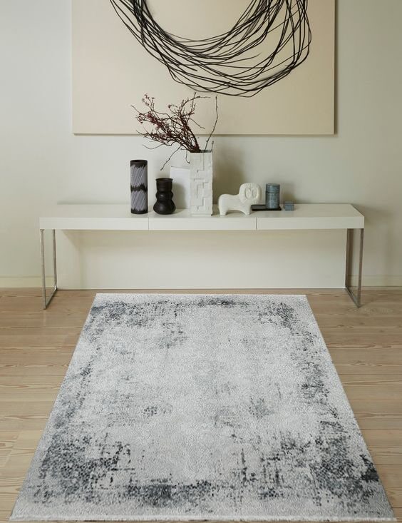 Modern style decorative polyester and polypropylene large rug by Whiteline 