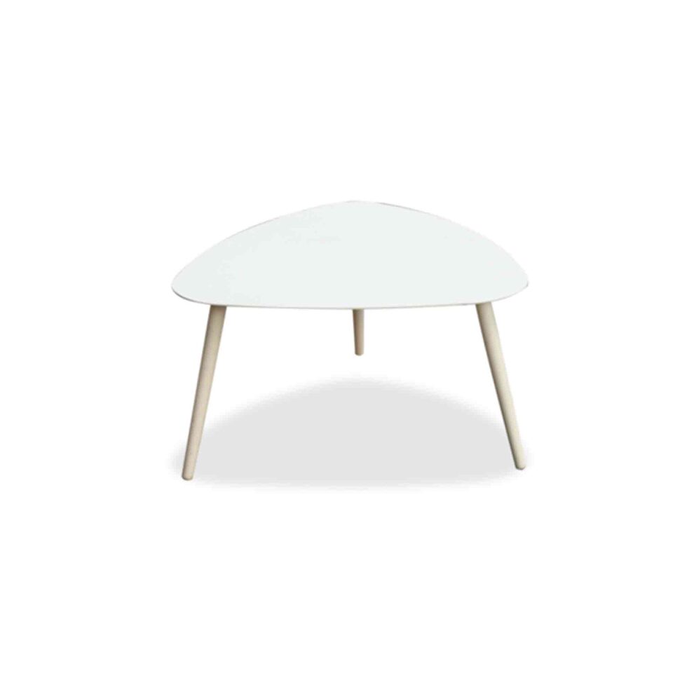 Indoor/outdoor large side table kidney style by Whiteline 