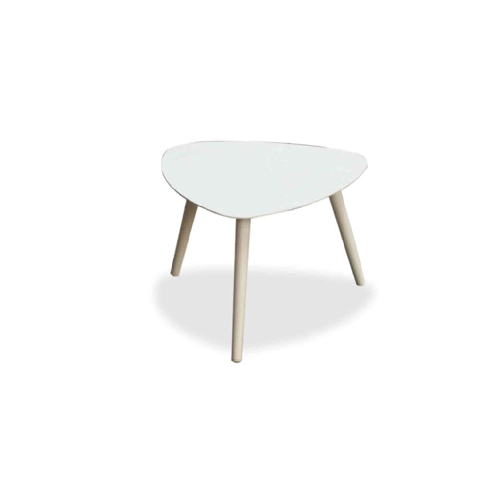 Indoor/outdoor small side table kidney style by Whiteline 