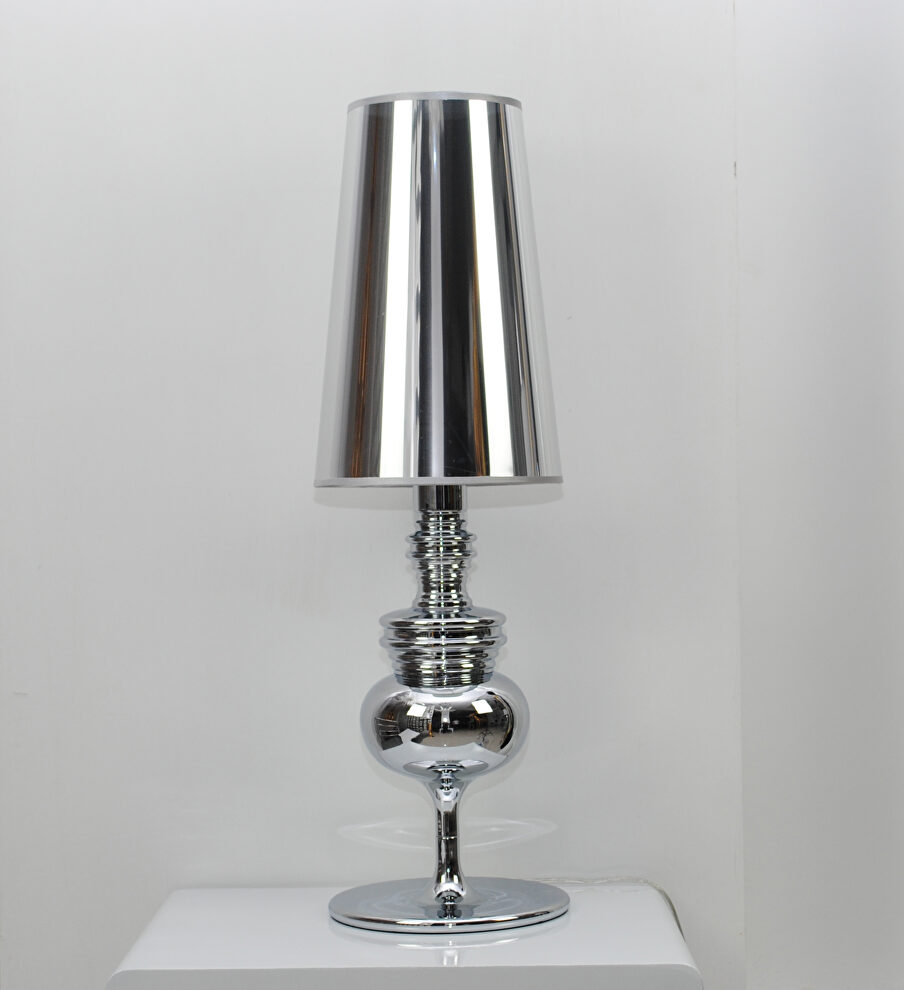 Table lamp silver carbon steel pvc by Whiteline 