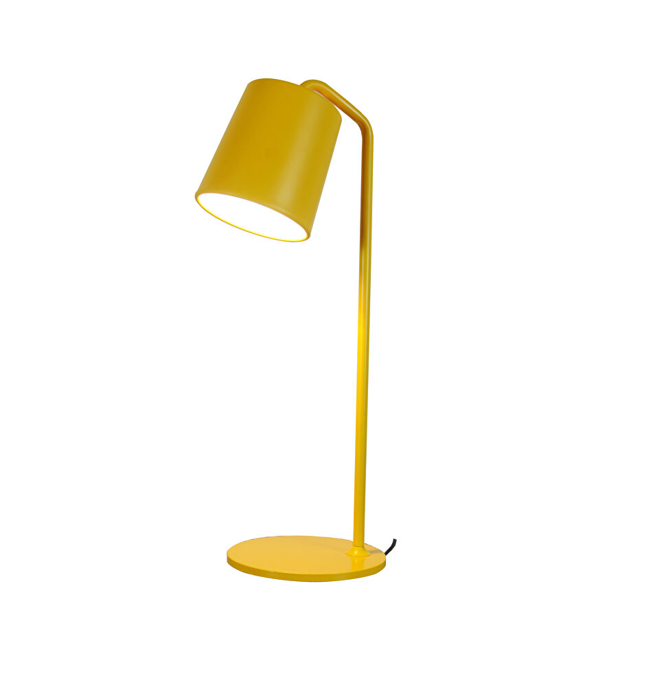 Table lamp yellow carbon steel by Whiteline 