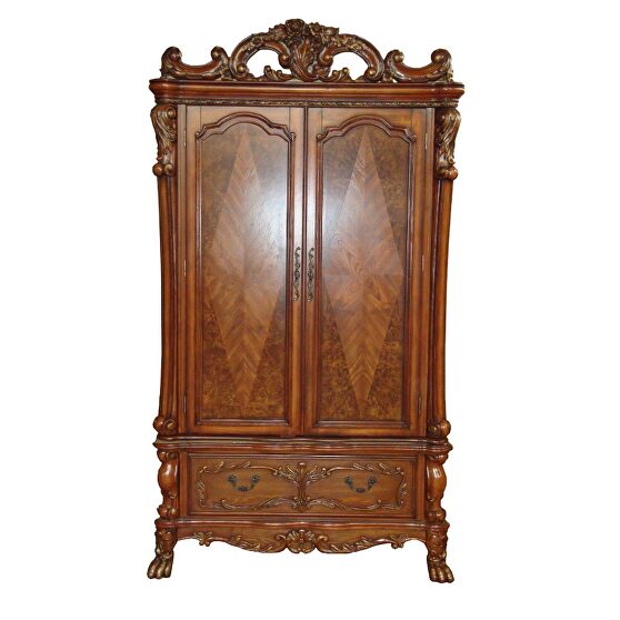 Cherry oak TV armoire