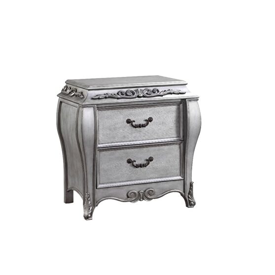 Vintage platinum nightstand