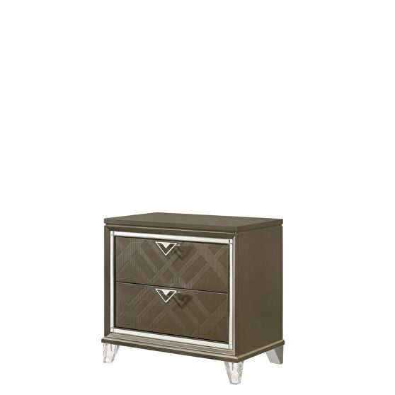 Dark champagne nightstand