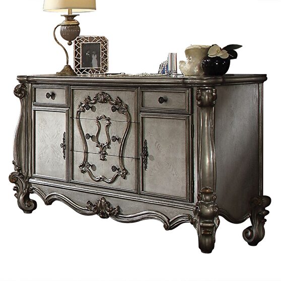 Antique platinum dresser in traditional style
