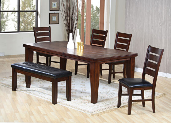 Cherry finish dining table