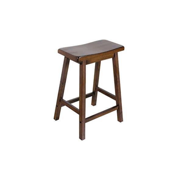 Walnut finish counter height stool