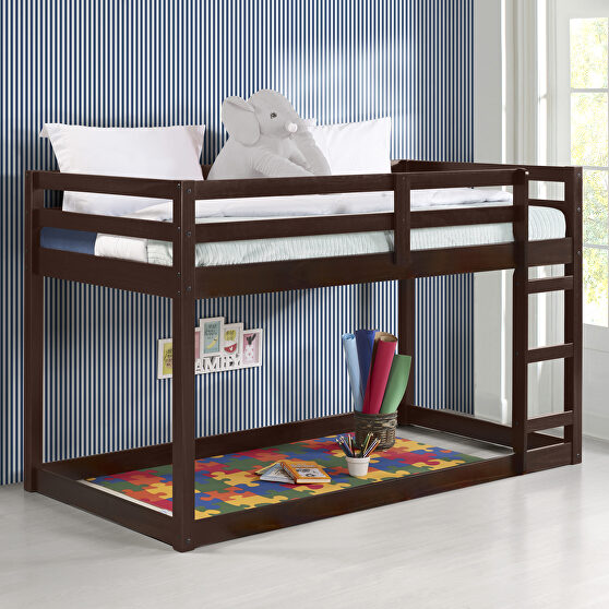 Espresso loft bed