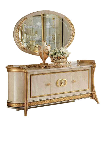 Classic style glossy finish traditional Italian buffet