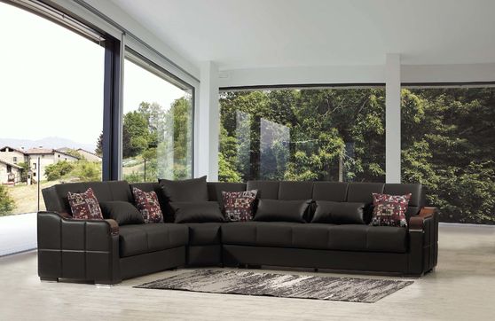 Cozy casual style reversible home sectional