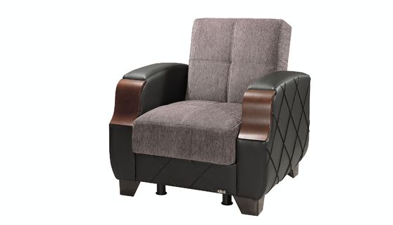 Floket gray chair w/ storage