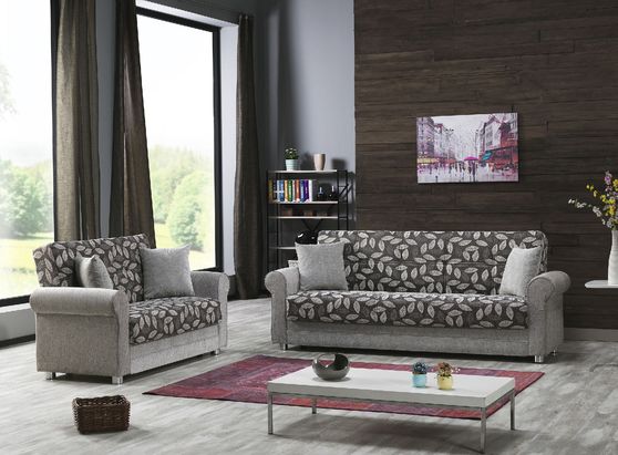 Beige chenille fabric casual living room sofa