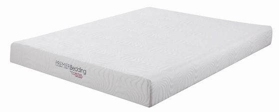 White 8-inch twin xl memory foam mattress