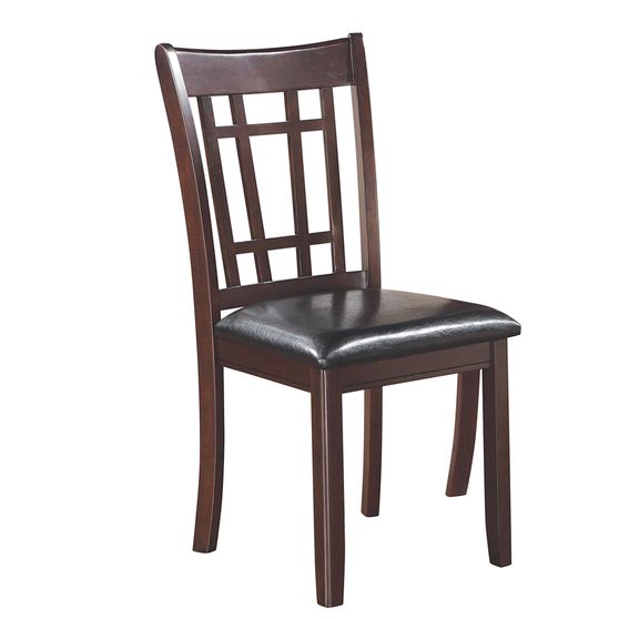 Transitional warm brown dining chair