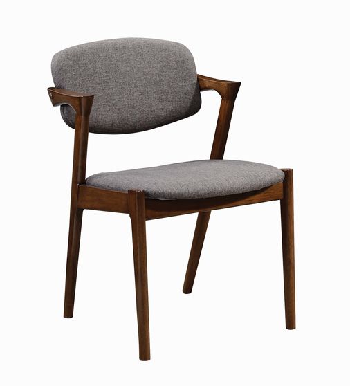 Malone mid-century modern gray dining chair