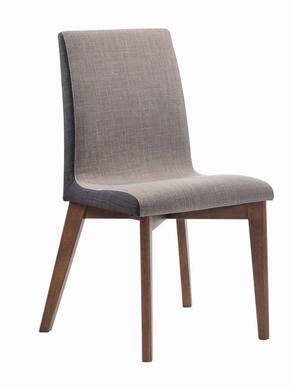 Mid-century modern natural walnut dining chair