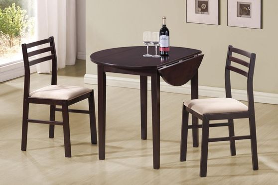 Casual bar style 3pcs table & 2 chairs set