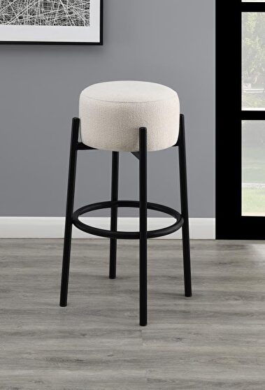White upholstery bar stool