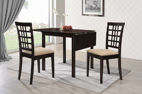 Casual cappuccino dining table