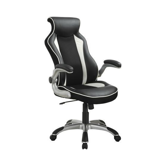 Contemporary black and white office chair