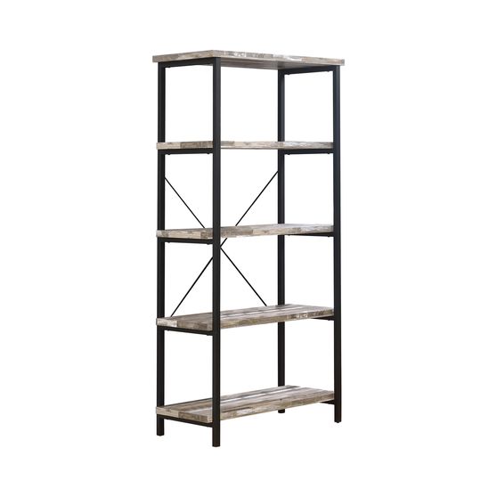 Industrial salvaged cabin bookcase