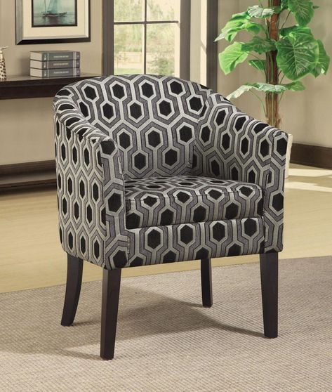 Accent chair with wood legs