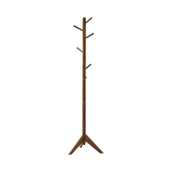 Traditional brown coat rack
